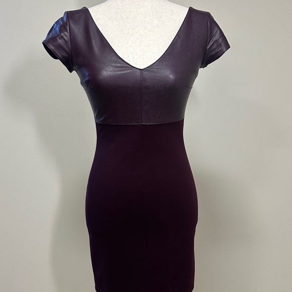 Bailey 44 Dante Faux Leather Detail Dress - Picture 5 of 14